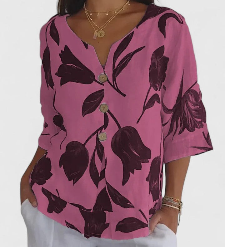 Laura | Cozy V-Neck Top