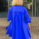 CÉLINA™ - Elegant Long Shirt Jacket