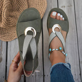 Indira – Comfortable Flat Buckle Sandals