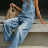 Martina - V-Neck Wide-Leg Jumpsuit for Effortless Style