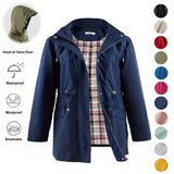 DENAT - Sleek Lightweight Hooded Trench Coat