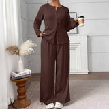 FREDA™ - Chic Plus-Size Knit Two-Piece Ensemble