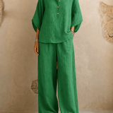 Maribel | Wide-Leg Pants with Batwing Sleeves