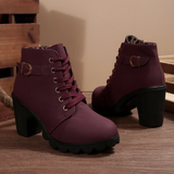 KATNIT - Stylish Lace-Up Chunky Shoes with Metal Buckle
