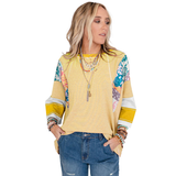 Bailey - Breezy Patchwork Batwing Blouse