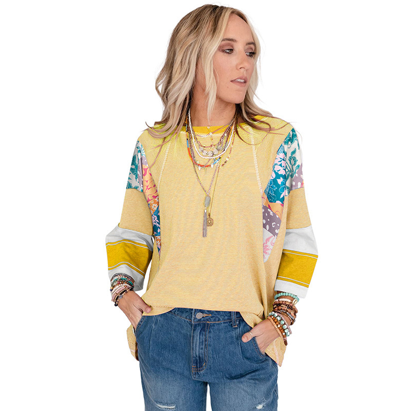 Bailey - Breezy Patchwork Batwing Blouse