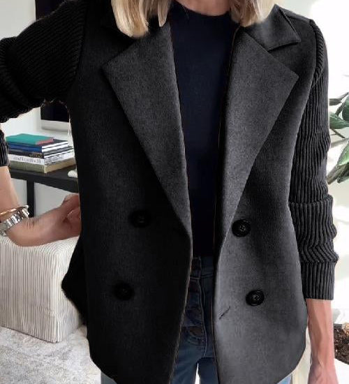 SORELLE™ - Chic Knit-Sleeve Blazer