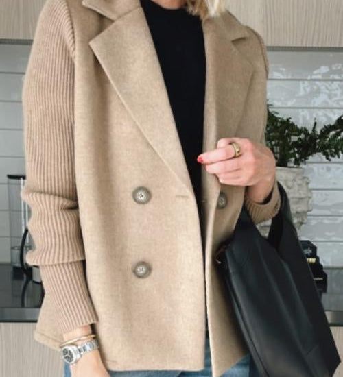 SORELLE™ - Chic Knit-Sleeve Blazer