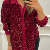 Ciara - Sparkling Sequin Blouse