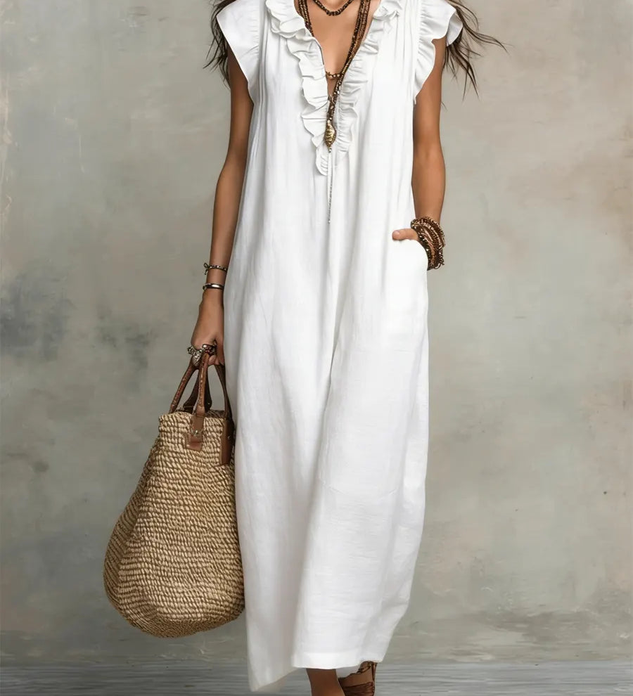 Camellia - Elegant Ruffled Maxi Dress