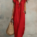 Camellia - Elegant Ruffled Maxi Dress