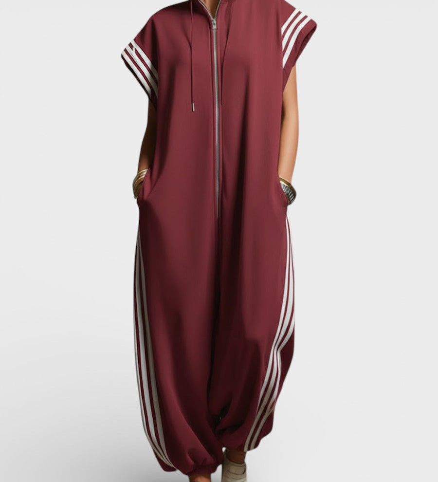 Valeria - Zippered Neck Jumpsuit