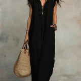Camellia - Elegant Ruffled Maxi Dress