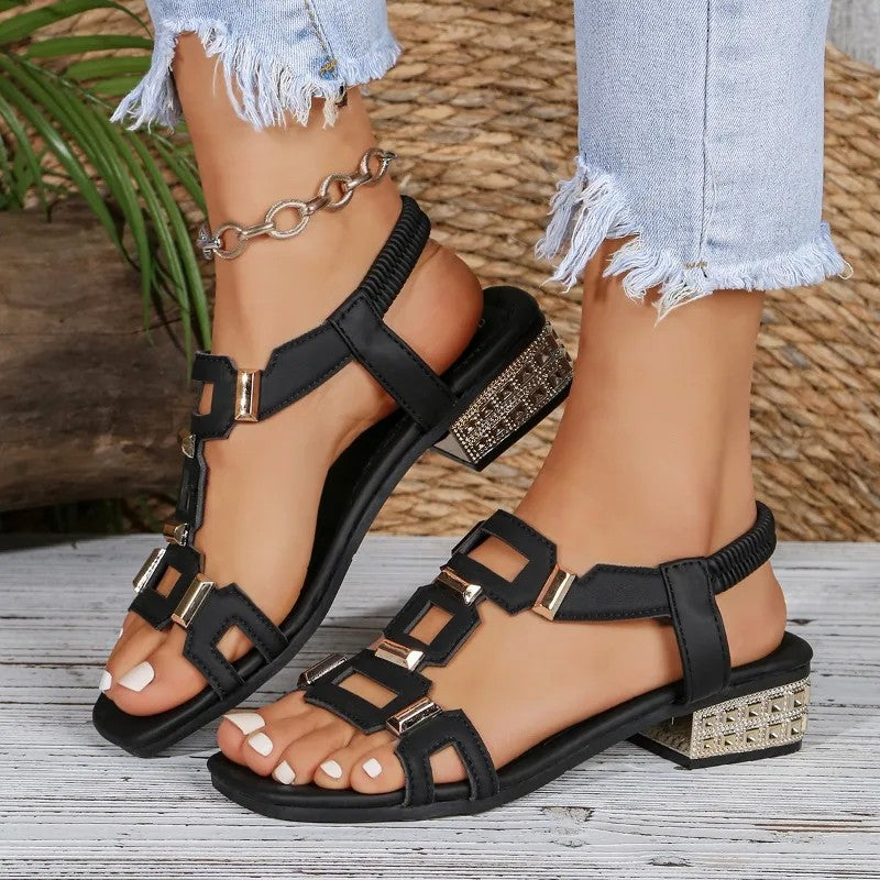 Laraine - Decorative Slingback Flat Shoes
