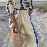 Ivey - Linen Shirt and Trouser Ensemble