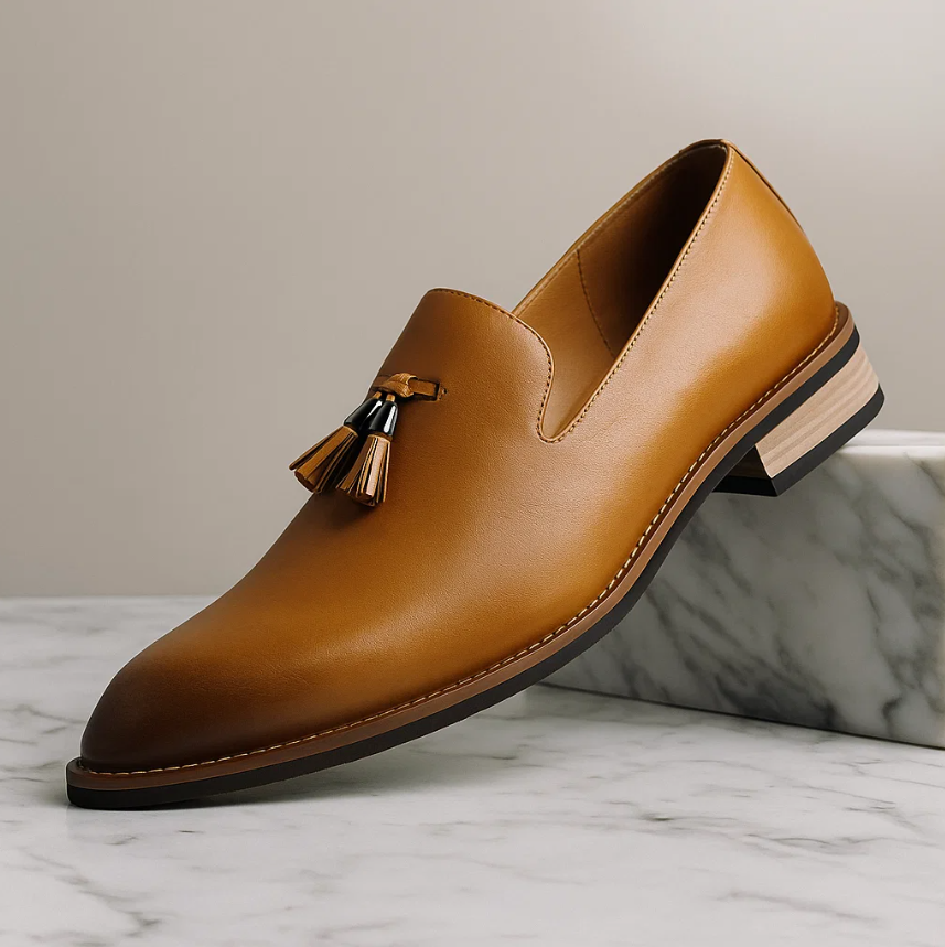 Zachariah - Tassel-Embellished Leather Loafers