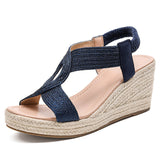 Raine – Woven Platform Wedge Sandals