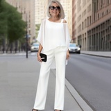 Sarah - Chiffon Top and Wide-Leg Pants Duo