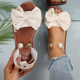 Cambria - Pearl-Embellished Strap Sandals