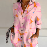 Melodie - Chic Floral Button-Up Shirt
