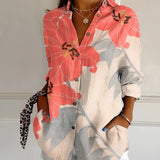 Melodie - Chic Floral Button-Up Shirt