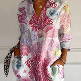Melodie - Chic Floral Button-Up Shirt