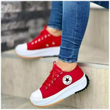 Imani – Structured Sole Platform Canvas Sneakers