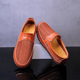Ethan - Lightweight Leather Slip-On Sneakers