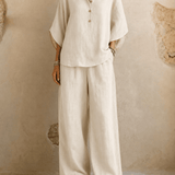 Maribel | Wide-Leg Pants with Batwing Sleeves